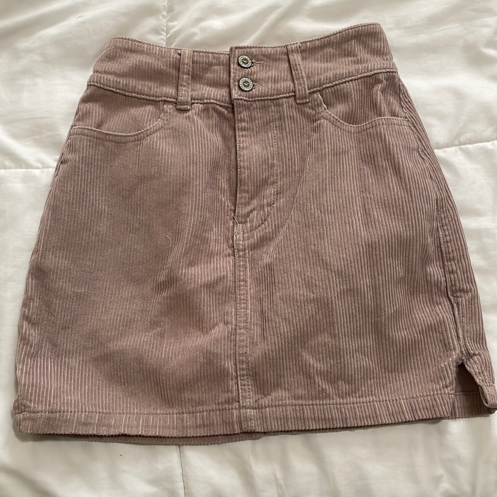 Hollister ultra high rise tan color skirts